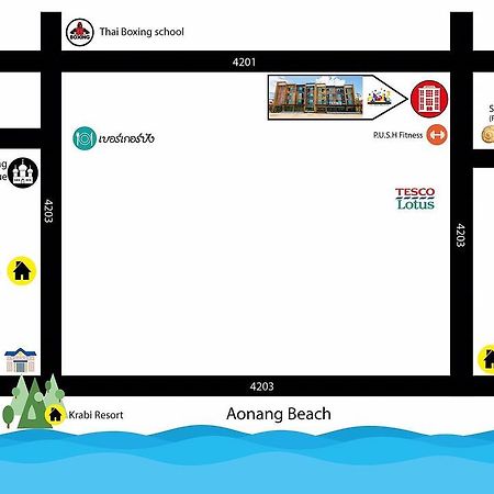 Ao Nang Tetris Hotel מראה חיצוני תמונה