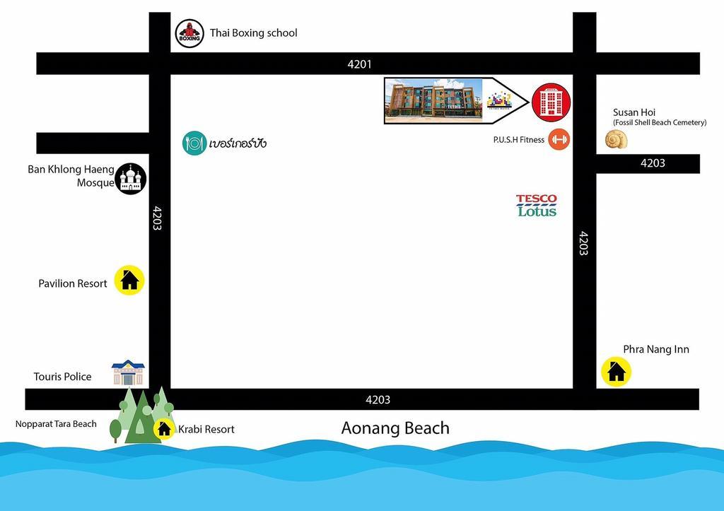 Ao Nang Tetris Hotel מראה חיצוני תמונה
